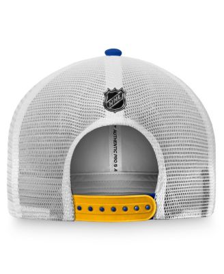 Men's Blue, White St. Louis Blues Authentic Pro Rink Trucker Snapback Hat