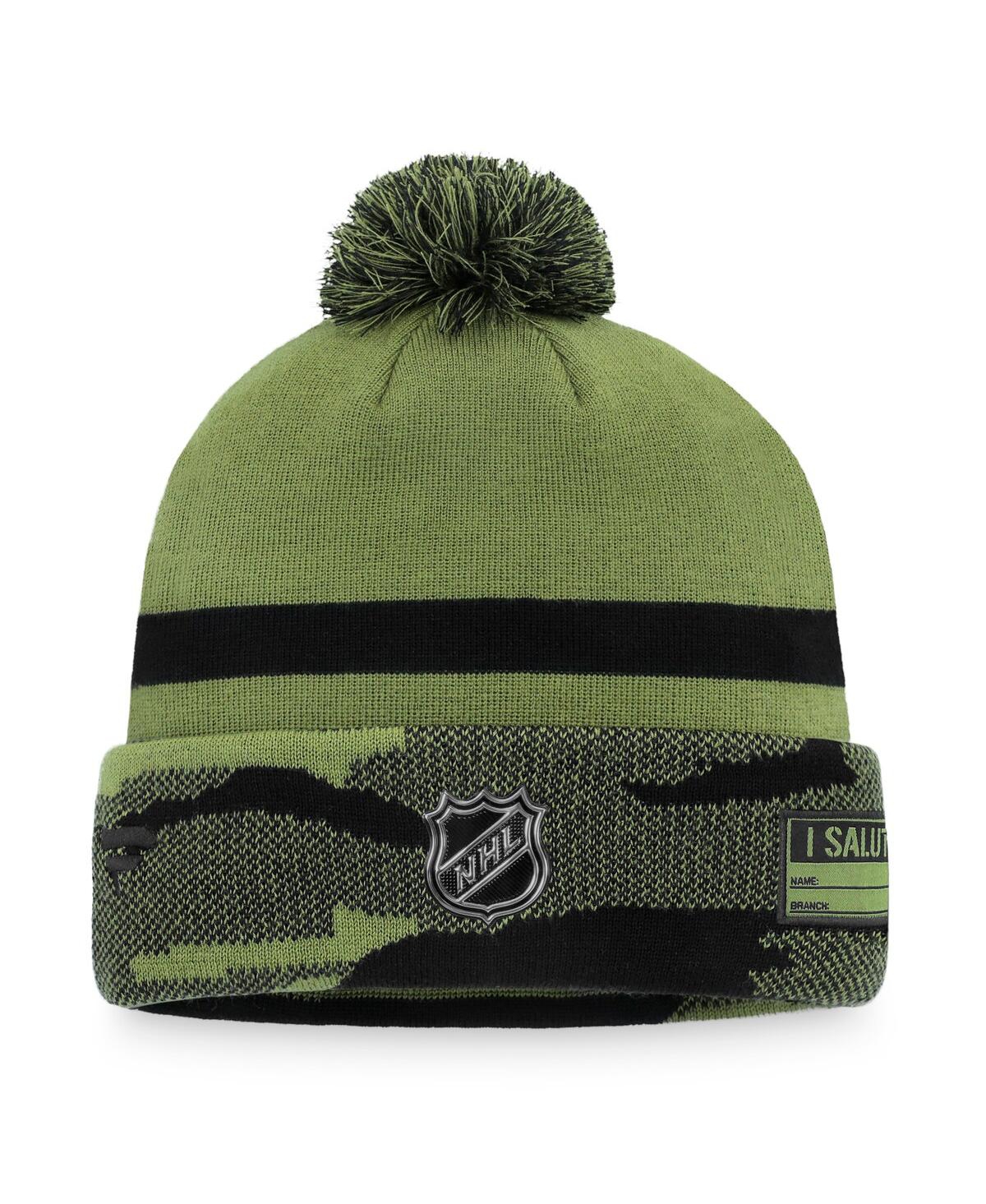 Fanatics Men's  Camo Ottawa Senators Military-inspired Appreciation Cuffed Knit Hat With Pom In Camo