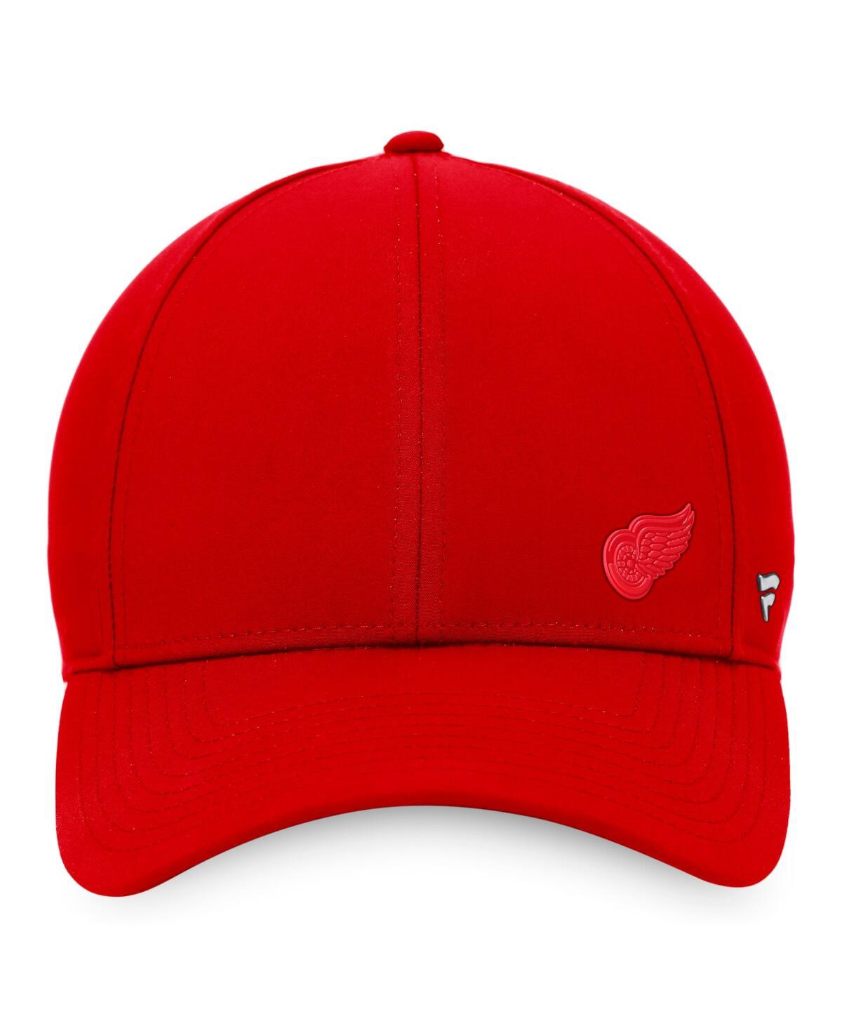 Shop Fanatics Women's  Red Detroit Red Wings Authentic Pro Road Structured Adjustable Hat