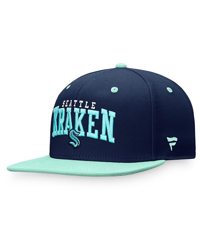 Fanatics Men's Branded Deep Sea Blue, Light Blue Seattle Kraken Iconic