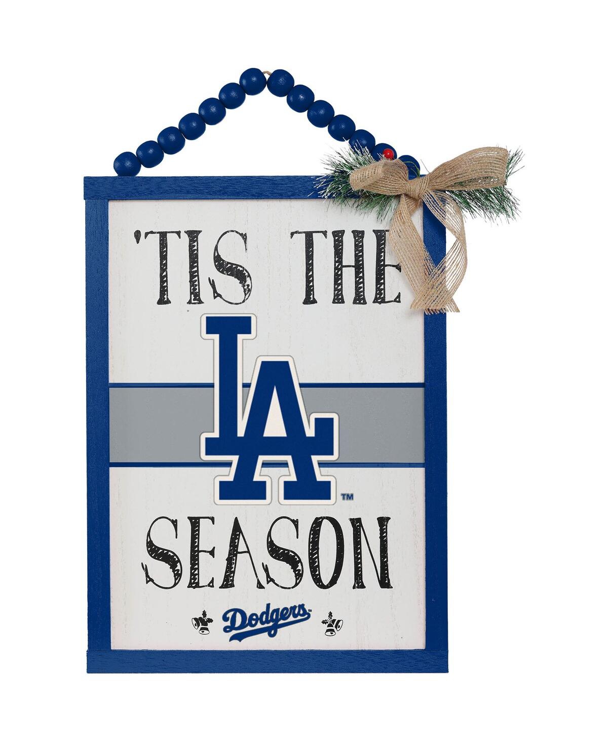 Shop Foco Los Angeles Dodgers 'tis The Season Sign In Blue
