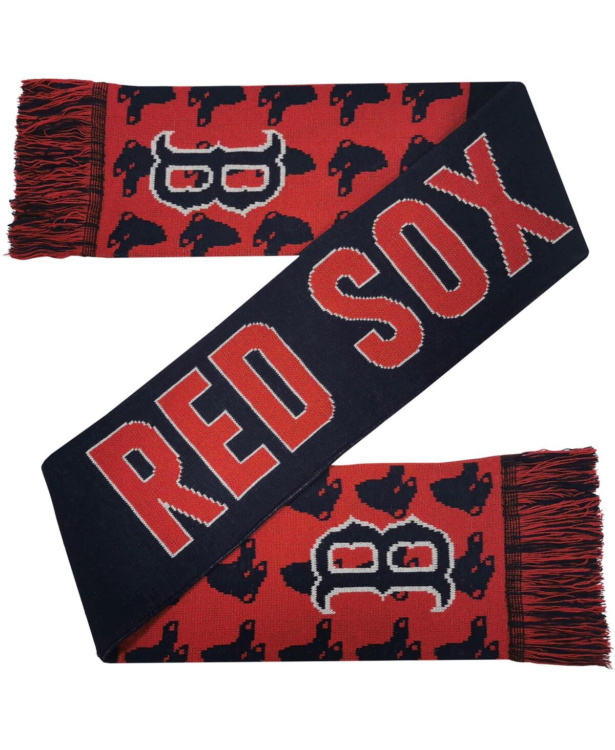 Foco Men's And Women's  Boston Red Sox Reversible Thematic Scarf In Red,black