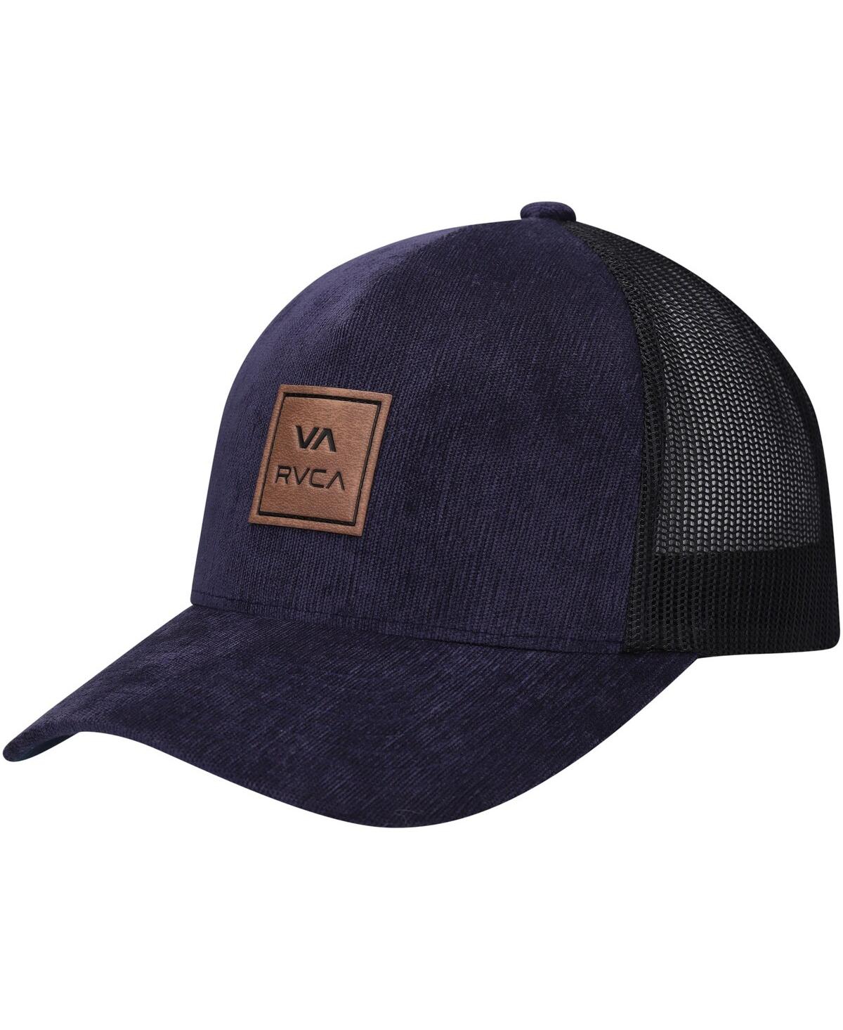 Shop Rvca Men's  Navy Va All The Way Trucker Snapback Hat