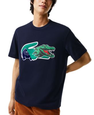 Lacoste Men s Oversized Crocodile Logo Graphic Crewneck T Shirt Macy s