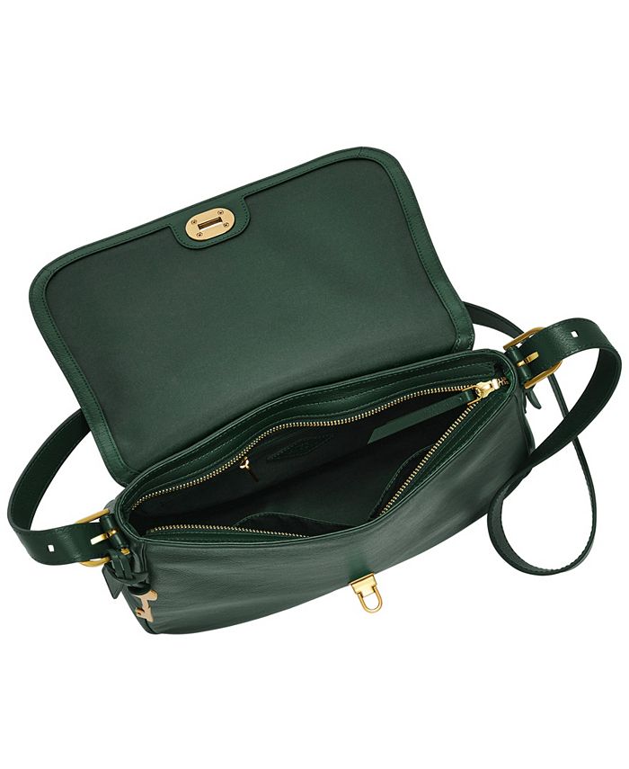 Fossil Harper Leather Large Flap Crossbody Bag Macy's