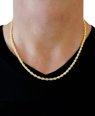 Macy's Rope Chain 20" Necklace 3.5mm in 14k Gold
