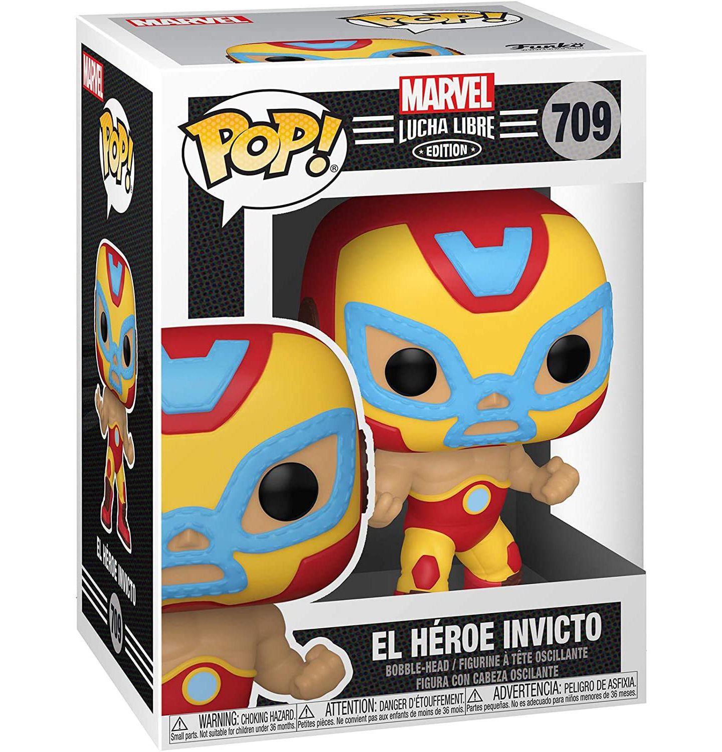 Детская фигурка Funko Pop! Iron Man (Marvel Luchadores) 3.5" Vinyl, от 3 лет, цвет: Assorted Pre-Pack — фото 2