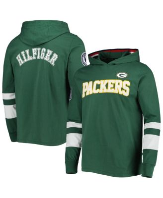 Men's Green, White Green Bay Packers Alex Long Sleeve Hoodie T-shirt