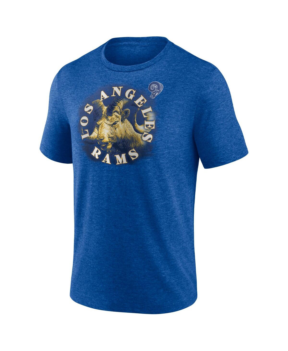 Shop Fanatics Men's  Heathered Royal Los Angeles Rams Sporting Chance T-shirt