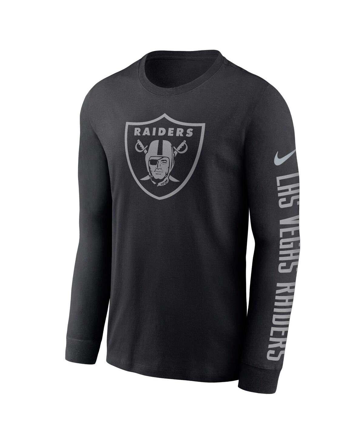 Men's NikeLas Vegas Raiders Rflctv Name and Logo T-shirt - Black