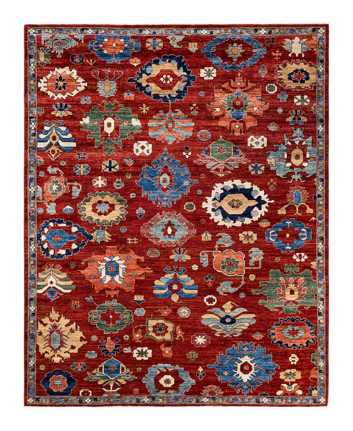 Adorn Hand Woven Rugs Serapi M1973 7'11in x 9'11in Area Rug - Red