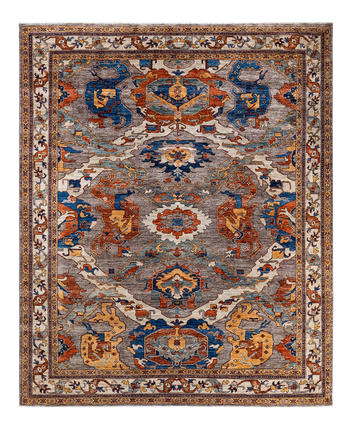 Adorn Hand Woven Rugs Serapi M1973 8'3in x 10'3in Area Rug - Gray