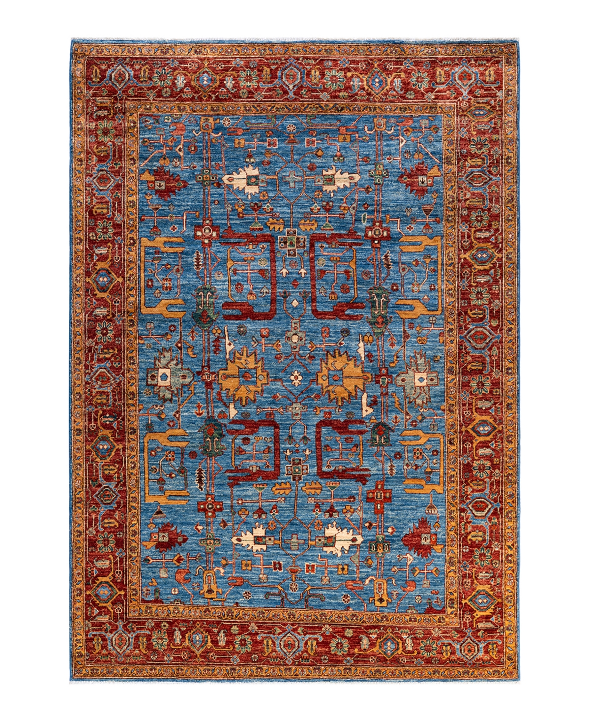 Adorn Hand Woven Rugs Serapi M1973 6'1in x 8'8in Area Rug - Mist