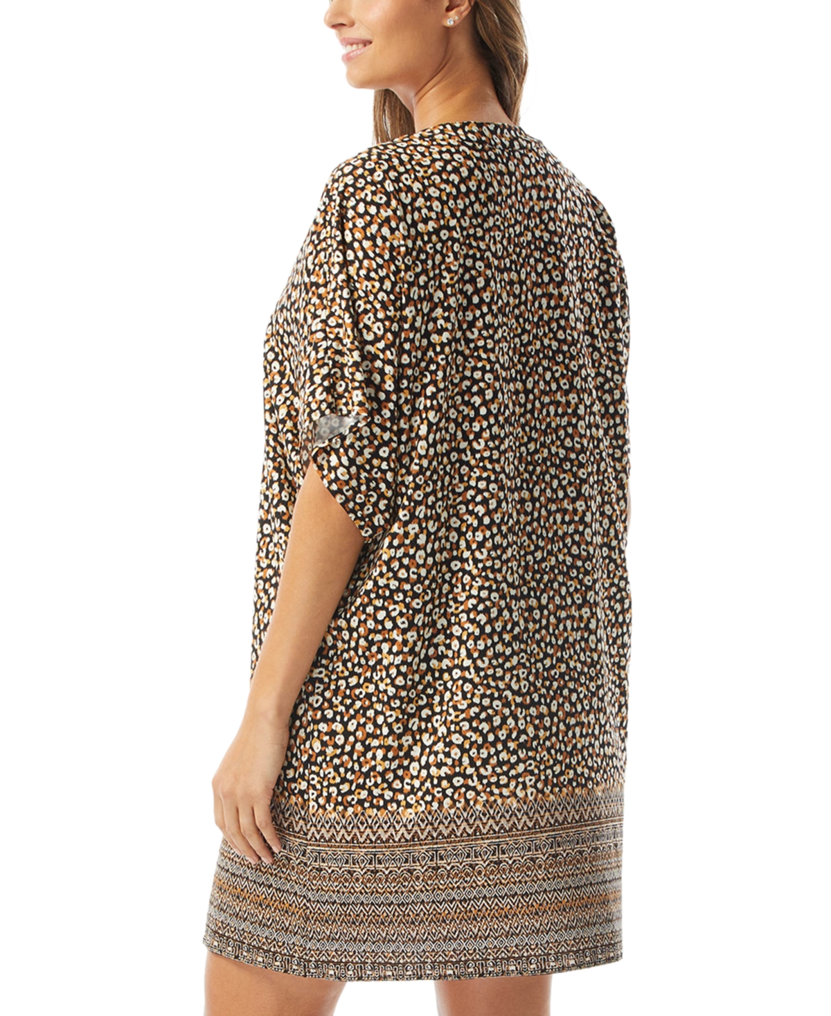 Coco Reef Women's Raya Lace-Up V-Neck Dress Cover-Up