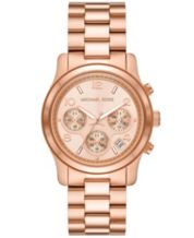 Michael kors women's sale rose gold watch macys