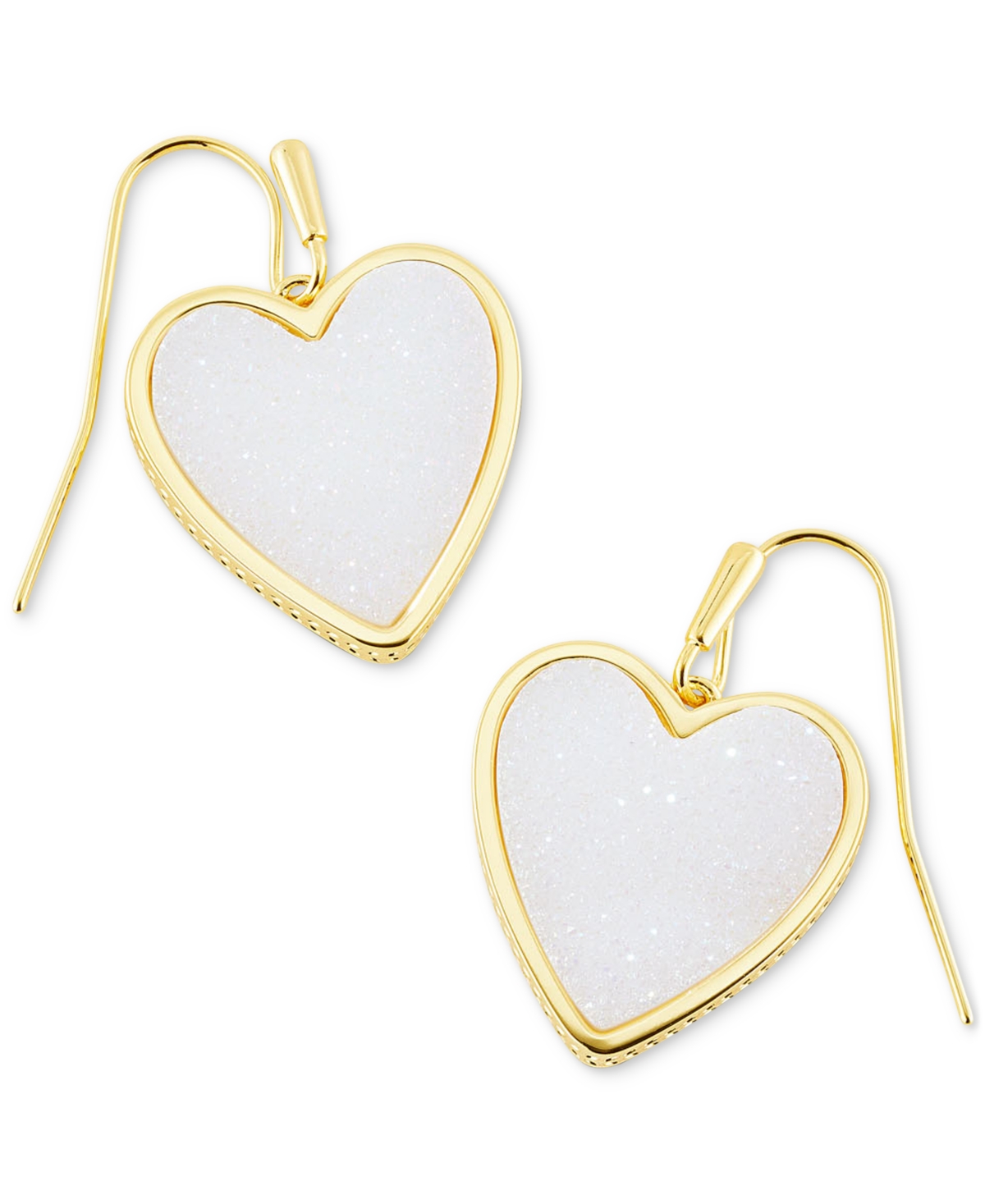 Kendra Scott Gold-Tone Heart Drop Earrings