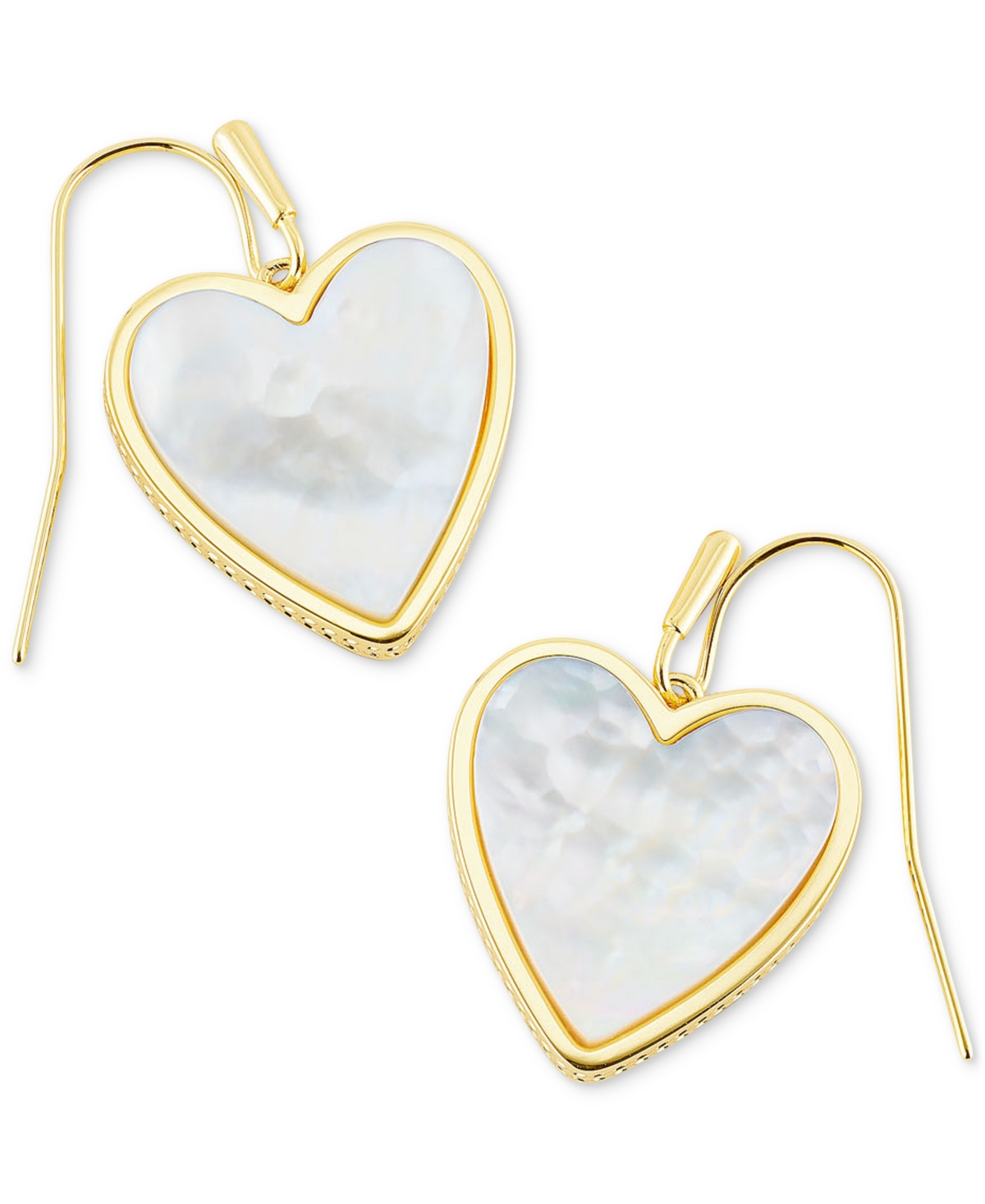 Kendra Scott Gold-Tone Heart Drop Earrings