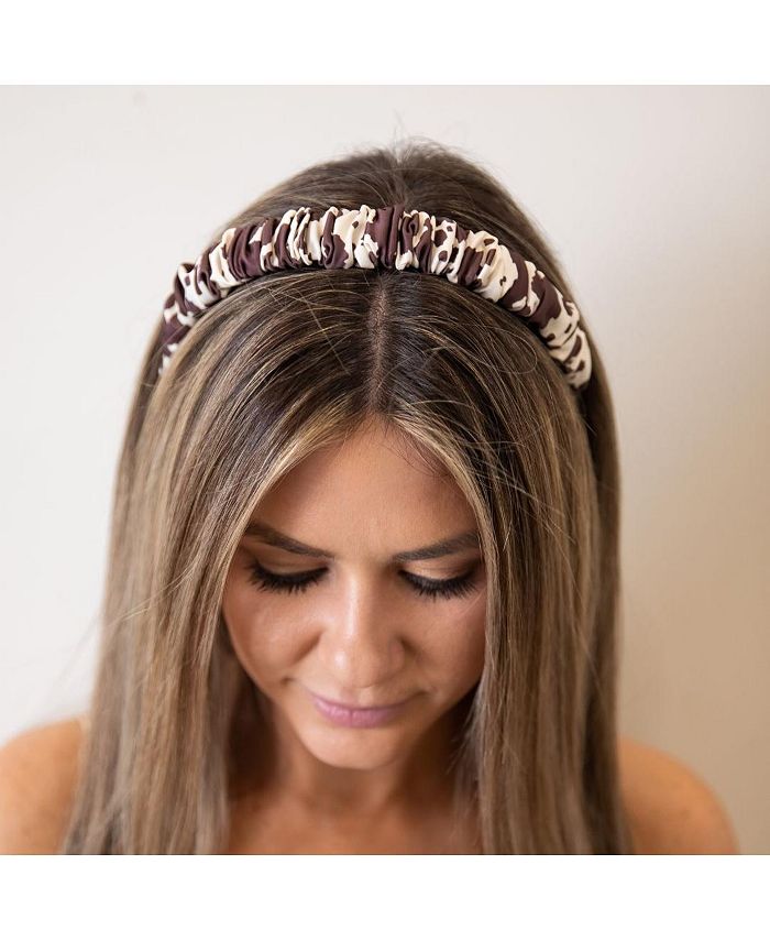 Headbands of Hope Women's Scrunch Headband Brown Cowhide Macy's