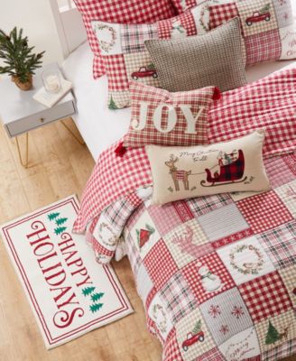 Home for Christmas Festive Plaid 2-Pc. Quilt Set, Twin/Twin XL