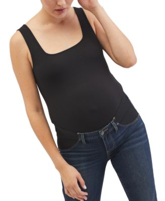Motherhood Maternity - Square-Neck Ribbed Maternity Bodysuit