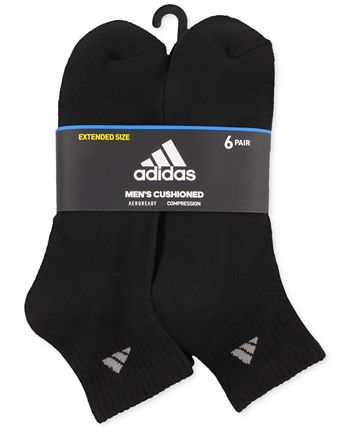 adidas - Men's Cushioned Quarter Socks, 6 Pack