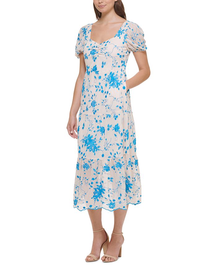Kensie Women's Chiffon Pleated Dress Green Size 0