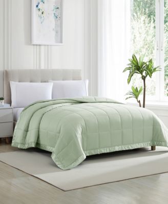 Classic White Down Light Warmth Microfiber Blankets, Exclusively at Macy’s