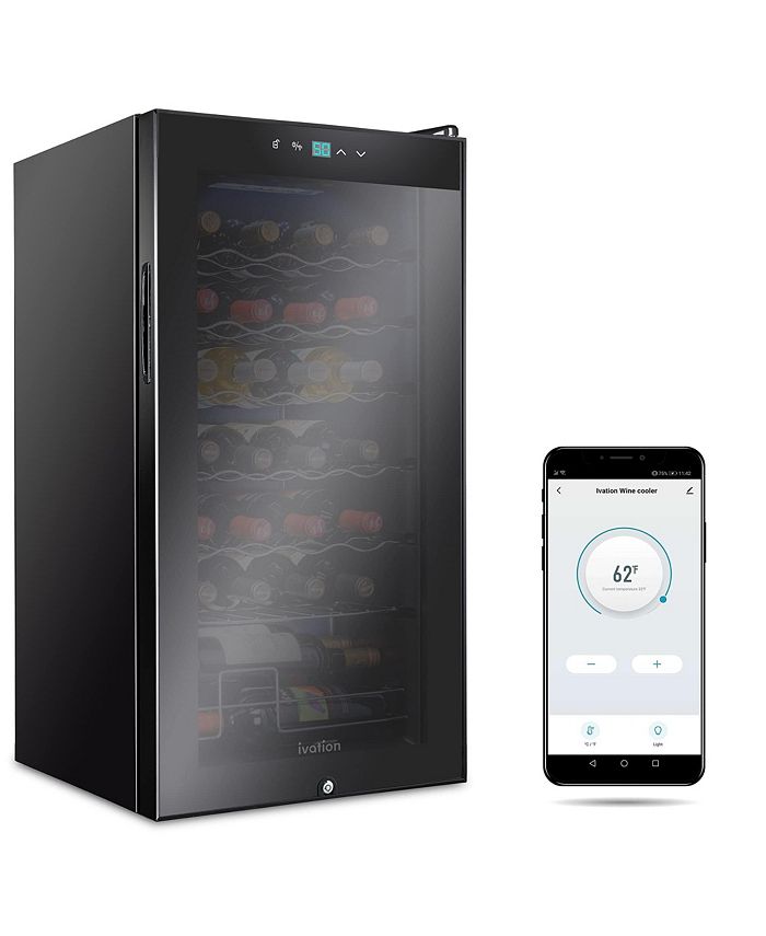 Ivation Freestanding Wine Refrigerator, 28 Bottle Wine Cooler Macy's