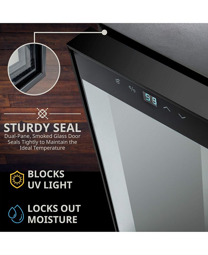 Ivation Freestanding Wine Refrigerator, 28 Bottle Wine Cooler Macy's