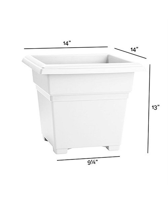 Novelty Countryside Square Tub Planter White 14 Inch Macy's