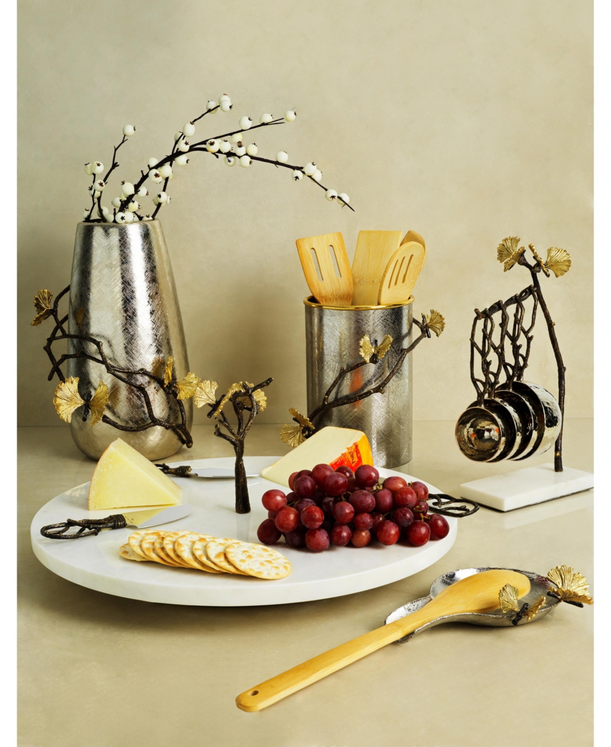 Butterfly Ginkgo Lazy Susan