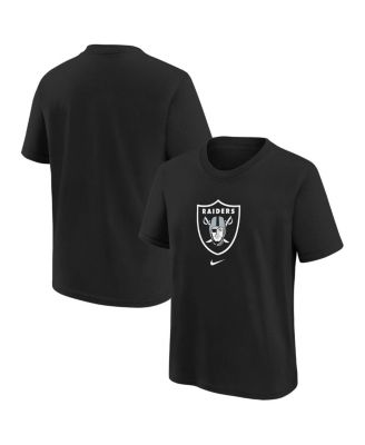 Little Boys Black Las Vegas Raiders Team Wordmark T-shirt