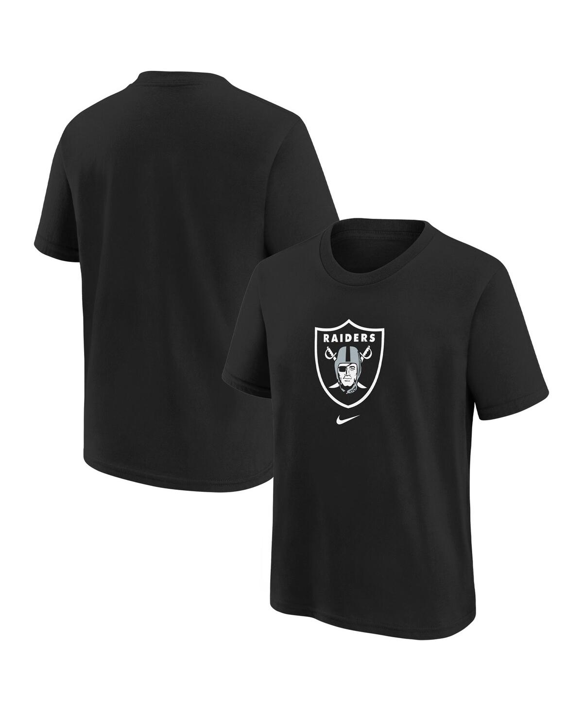 Nike Las Vegas Raiders Primary Logo Legend Big Kidsâ  Dri-fit Nfl T-shirt In Black
