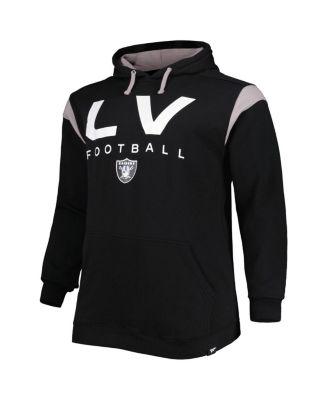 Men's Black Las Vegas Raiders Big and Tall Call the Shots Pullover Hoodie