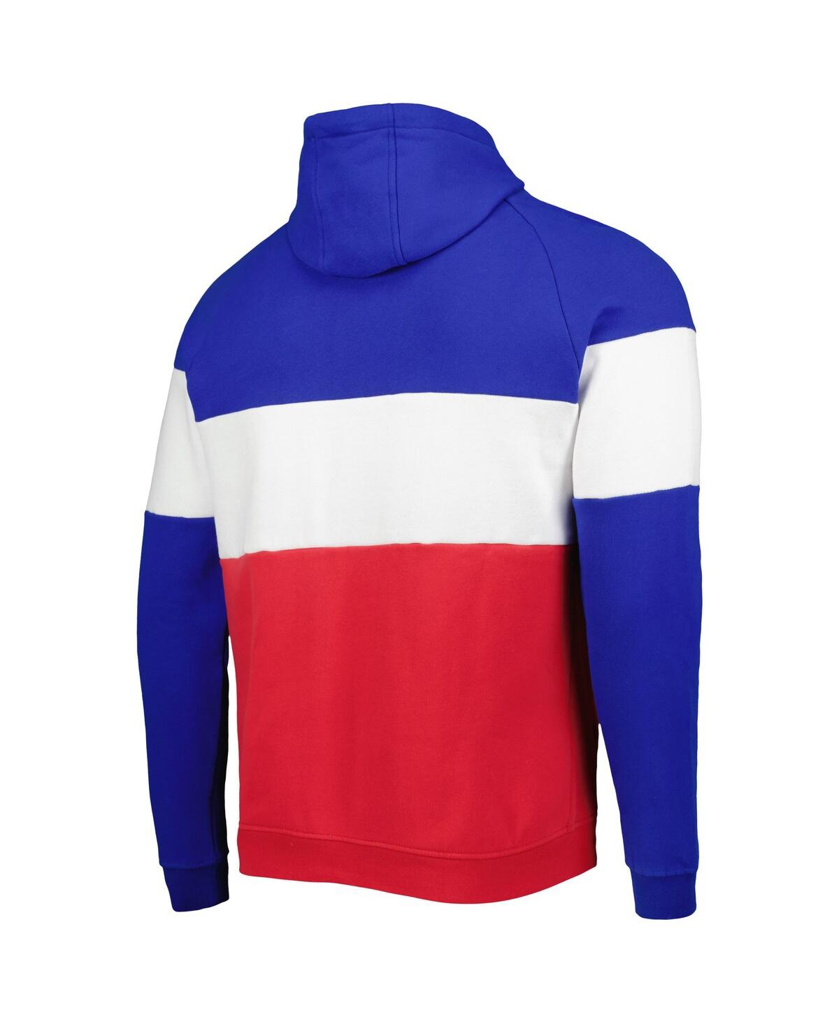 NEW ERA MEN'S NEW ERA RED BUFFALO BILLS COLORBLOCK CURRENT PULLOVER HOODIE 