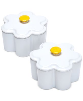 The Cellar - 2-Pc. Set Stoneware Daisy Cocottes