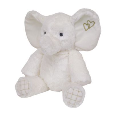 Signature Jamboree White/Gold Plush Elephant Stuffed Animal - Marshmallow