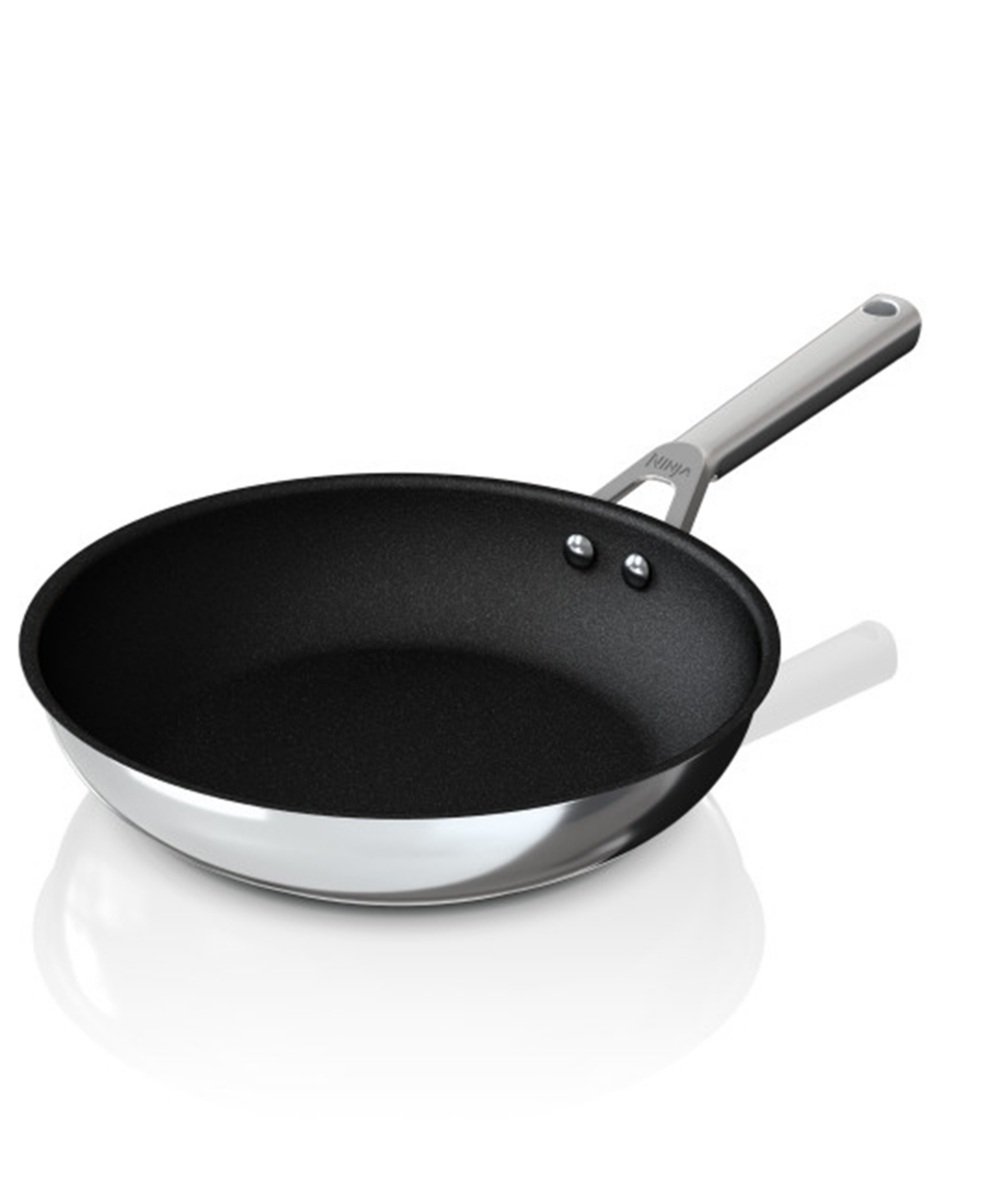Ninja Shark Stainless-steel 10.25" C60026 Foodi Neverstick Fry Pan In Silver