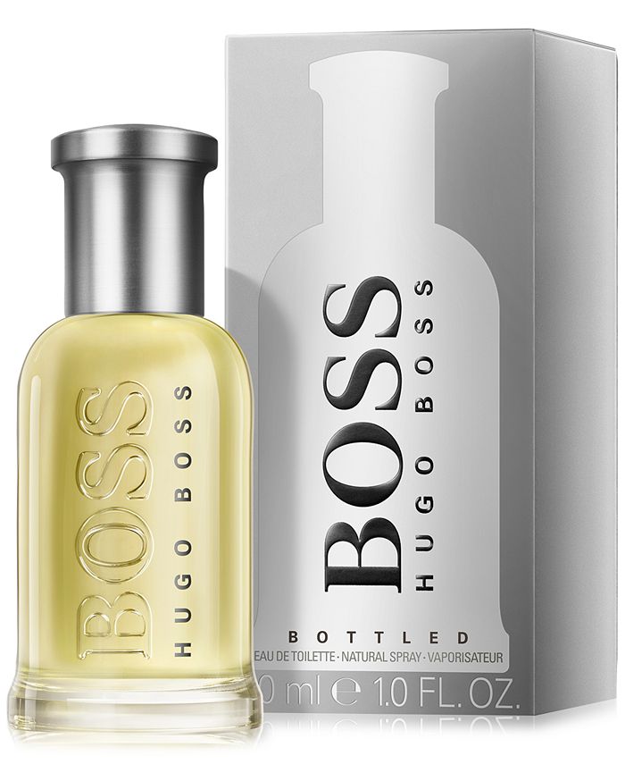 Hugo Boss Men's BOSS Bottled Eau de Toilette Spray, 1-oz. - Macy's