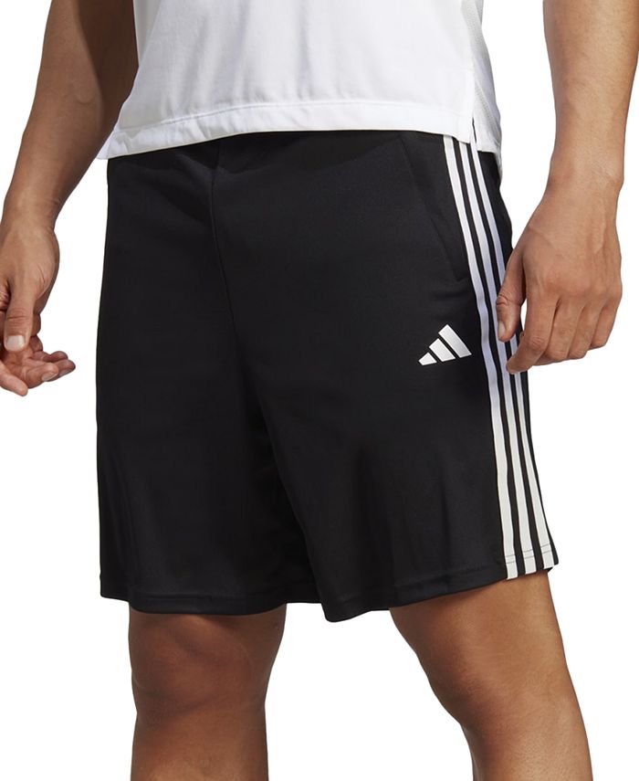 adidas Men\'s Train Essentials Macy\'s 3-Stripes Training AEROREADY Classic-Fit Shorts 10\