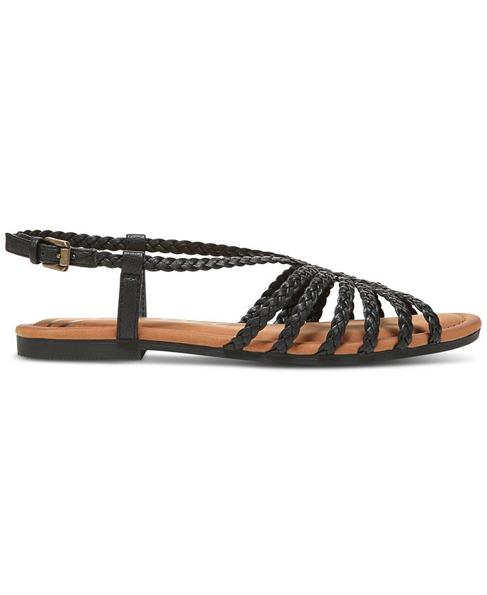 Zodiac Women's Misha Braid Gladiator Strappy Flat Sandals - Macy's