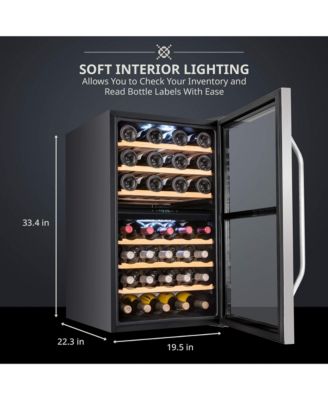 Freestanding Wine Refrigerator, 43 Bottle Wine Cooler