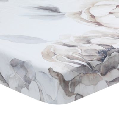 Signature Watercolor Floral Organic Cotton Fitted Crib Sheet