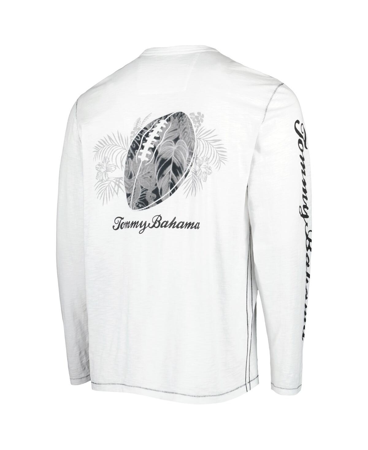 Shop Tommy Bahama Men's  White Pittsburgh Steelers Laces Out Billboard Long Sleeve T-shirt
