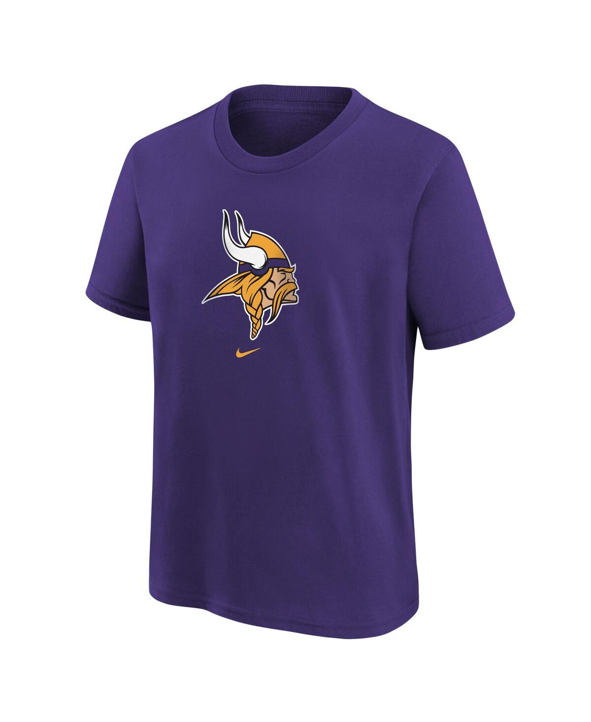 Nike Big Boys  Purple Minnesota Vikings Logo T-shirt In Purple