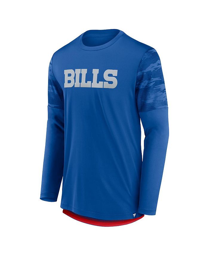 Fanatics Men's Royal, Red Buffalo Bills Square Off Long Sleeve T-shirt ...