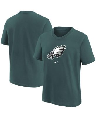 Big Boys Midnight Green Philadelphia Eagles Logo T-shirt