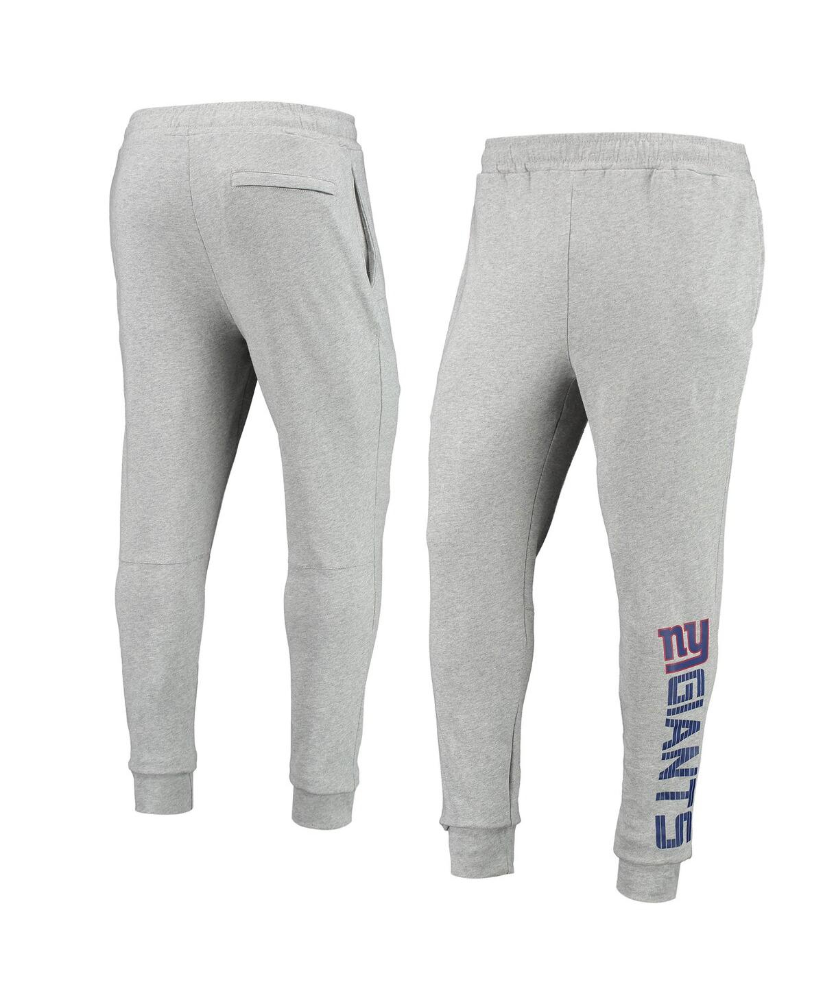 Msx By Michael Strahan Men's  Heathered Gray New York Giants Jogger Pants In Heathered Gray