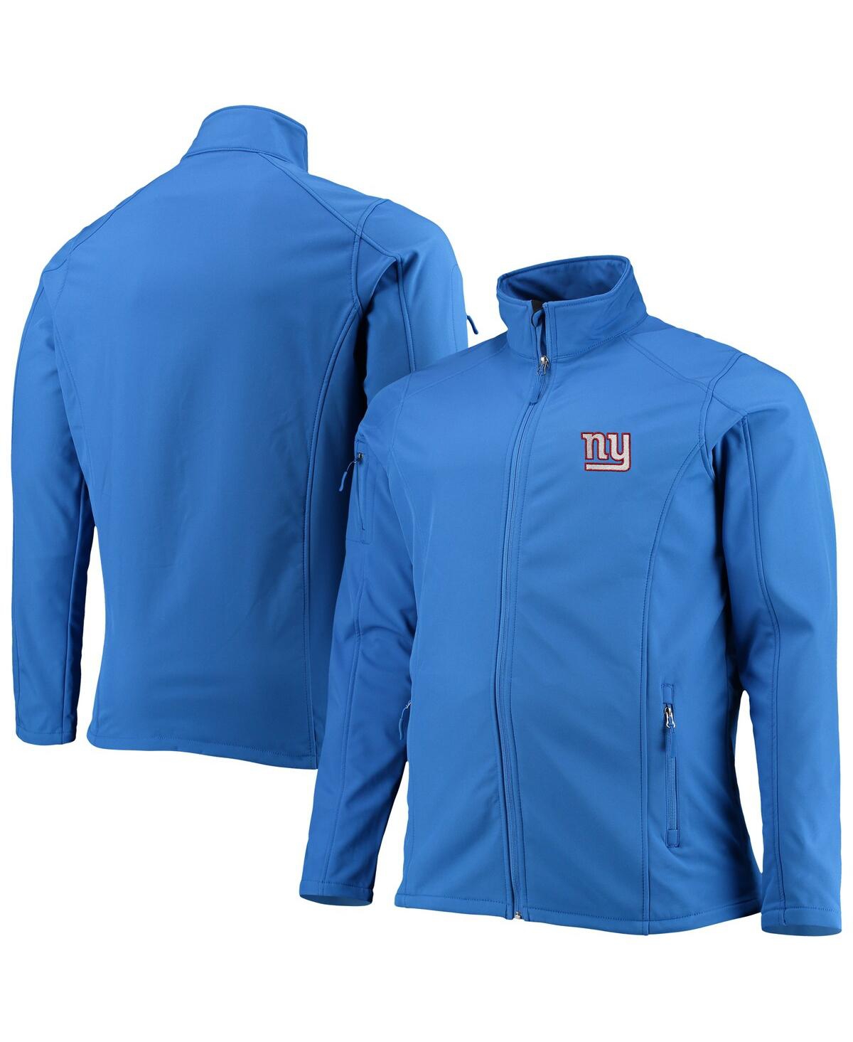 DUNBROOKE MEN'S DUNBROOKE ROYAL NEW YORK GIANTS BIG AND TALL SONOMA SOFTSHELL FULL-ZIP JACKET 