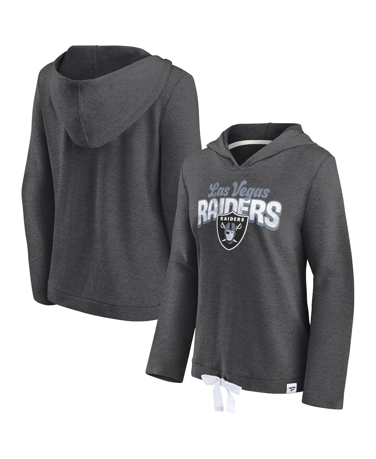 Nashville Predators Fanatics Branded Stacked Long Sleeve Hoodie T-Shirt - Heather Charcoal
